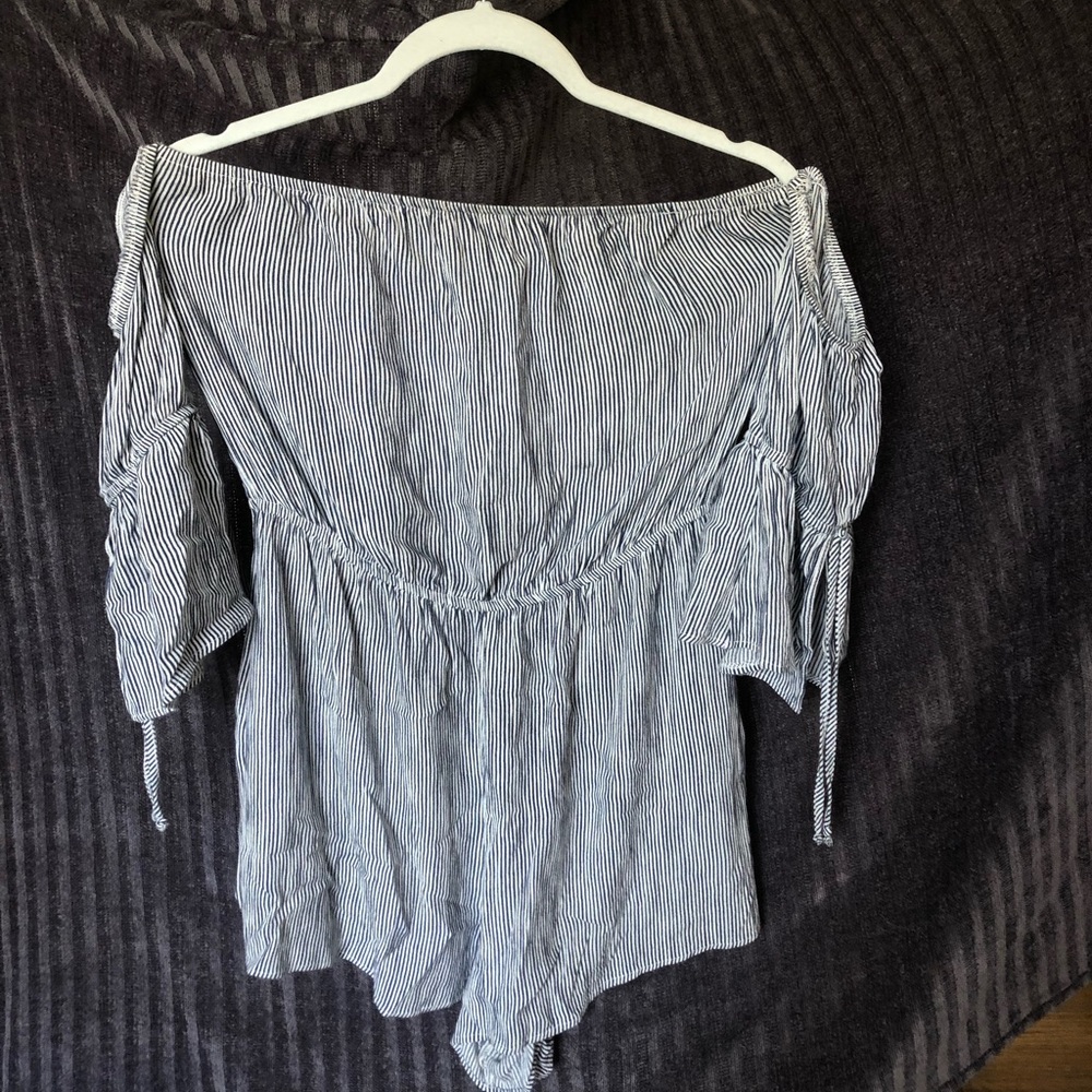 American eagle striped romper